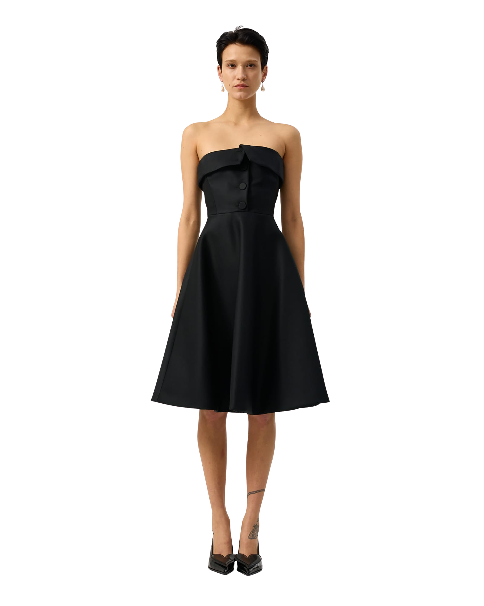 Kimhe Kim - Neo Emma Tube Top Midi Dress (Black) product image 2 | TRAB K-Fashion Australia