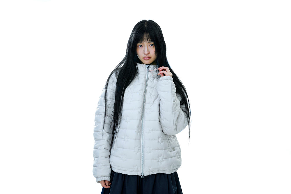 Coyseio - Fluffy Light Padded Jacket (Ivory) product image 7 | TRAB K-Fashion Australia