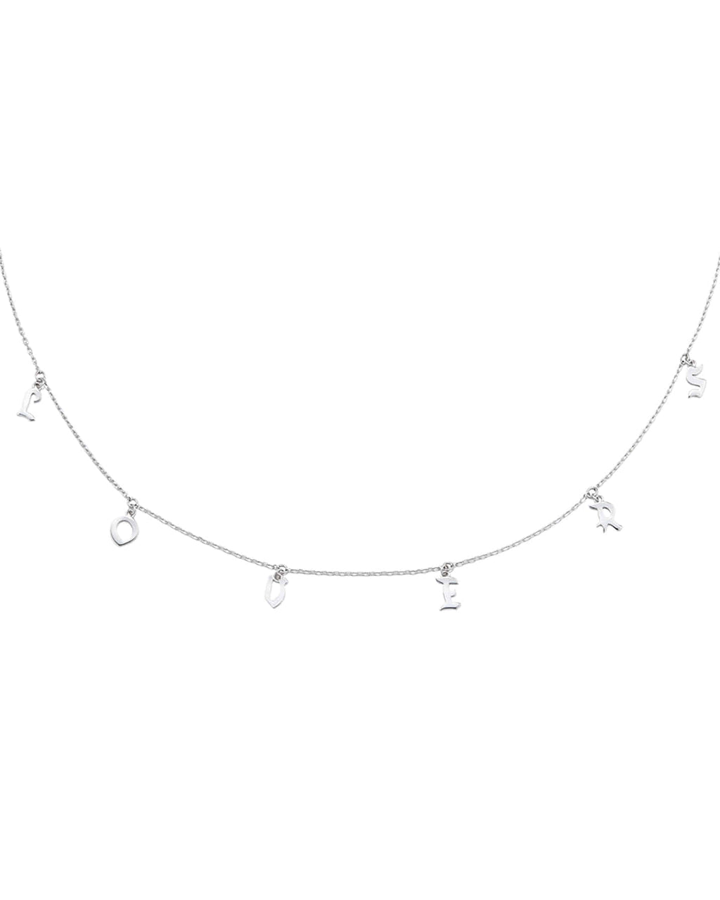 Numbering - LOVERS Initial Necklace (Silver) #7725 product image 1 | TRAB K-Fashion Australia