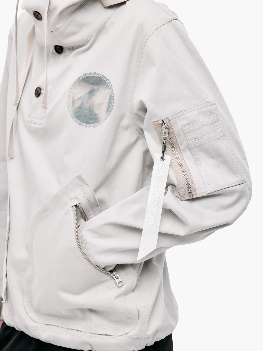 Jiyong Kim - Sun-Bleached Anorak (Light Grey) product image 7 | TRAB K-Fashion Australia