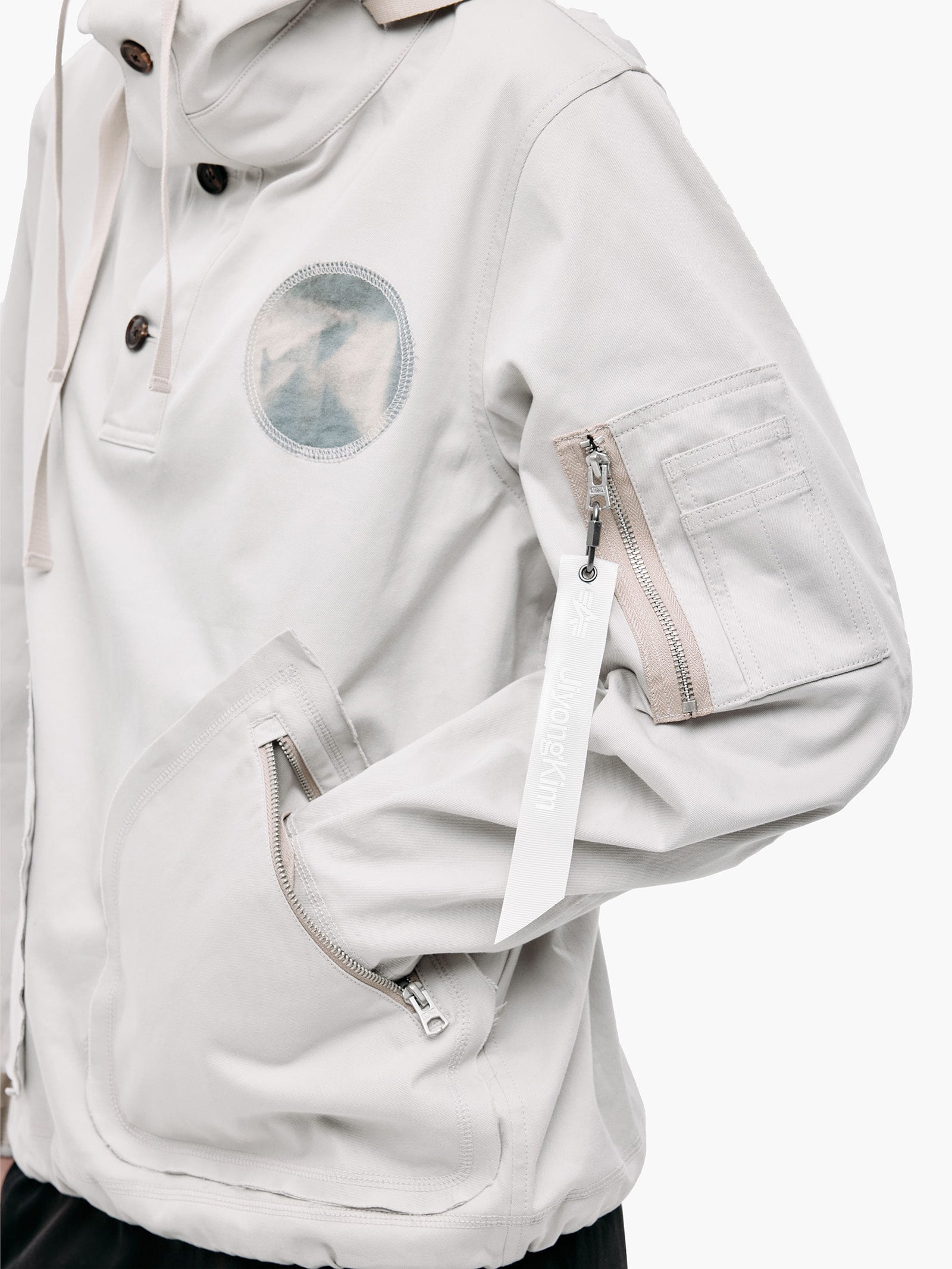 Jiyong Kim - Sun-Bleached Anorak (Light Grey) product image 7 | TRAB K-Fashion Australia