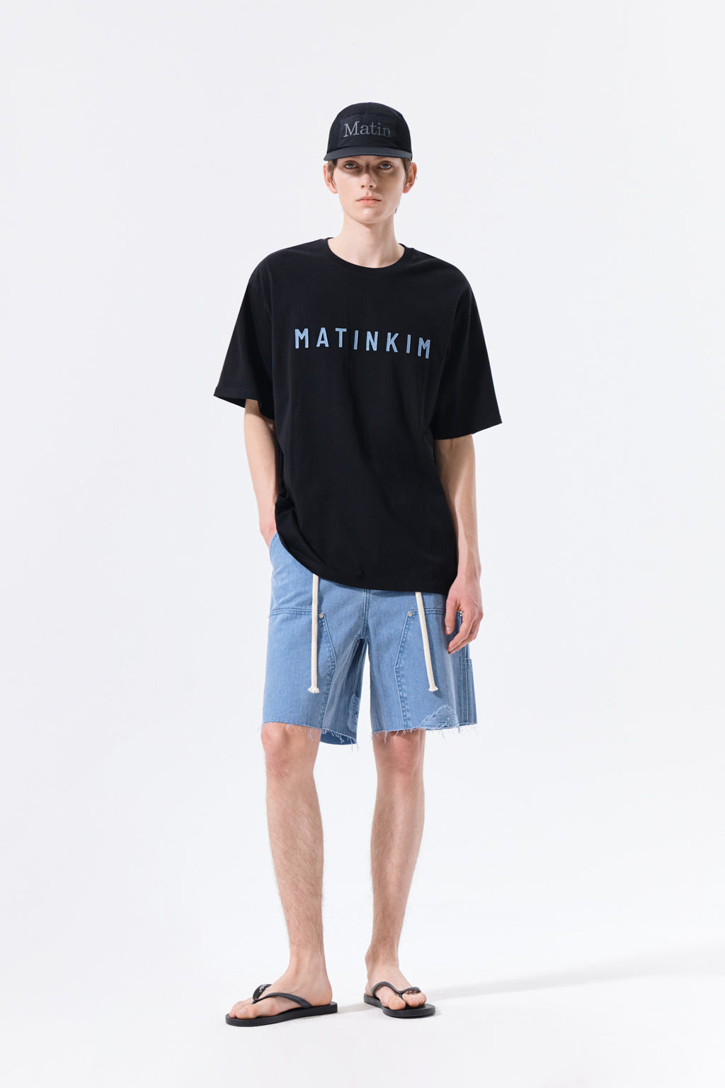 Matin Kim - Applique Felt Logo Top (Strong Black) product image 9 | TRAB K-Fashion Australia