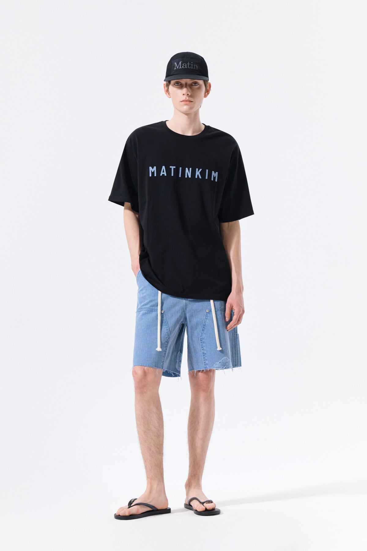 Matin Kim - Applique Felt Logo Top (Strong Black) product image 9 | TRAB K-Fashion Australia