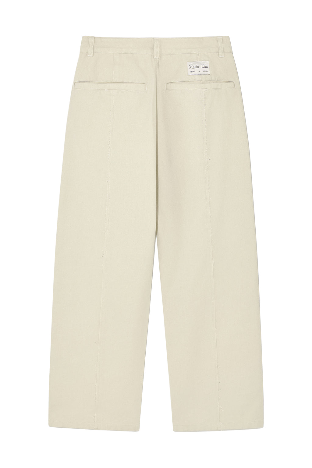 Matin Kim - Stitch Point Washed Cotton Pants (Cream) product image 2 | TRAB K-Fashion Australia