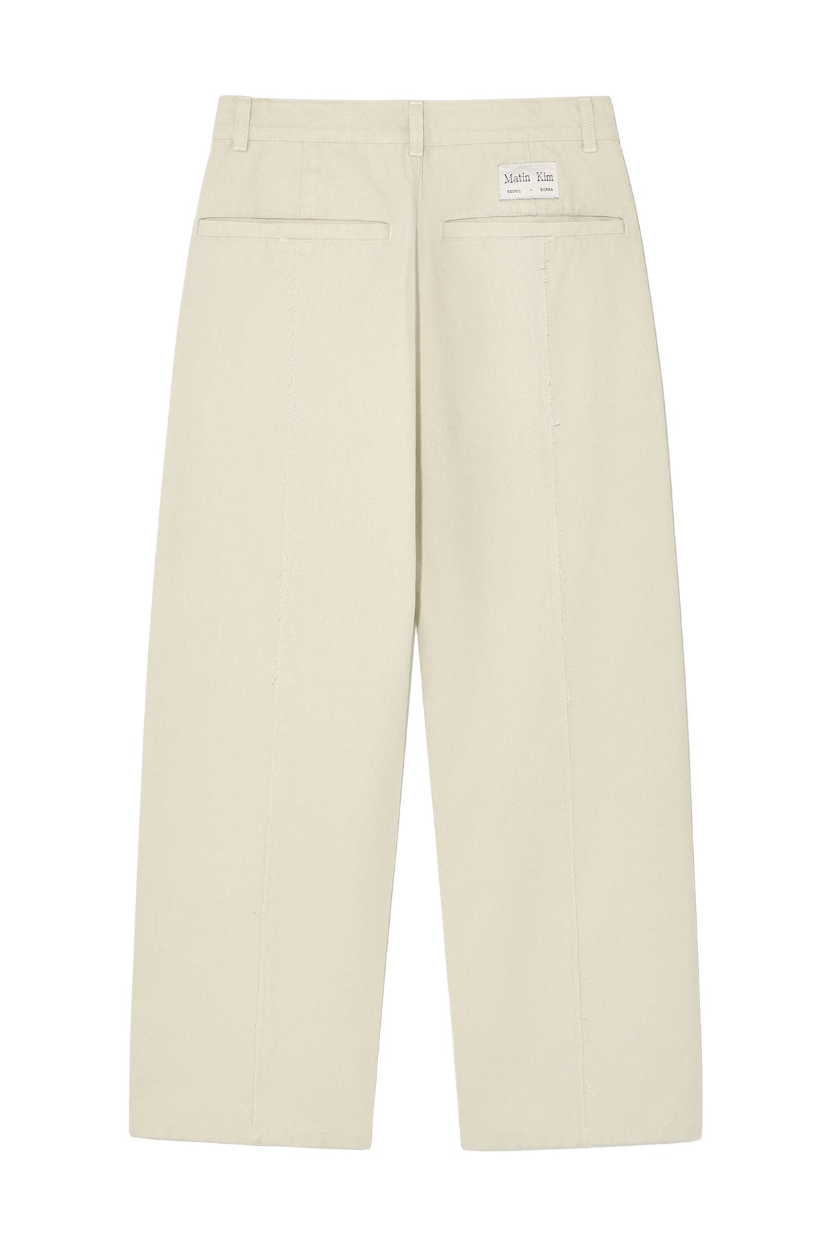 Matin Kim - Stitch Point Washed Cotton Pants (Cream) product image 2 | TRAB K-Fashion Australia