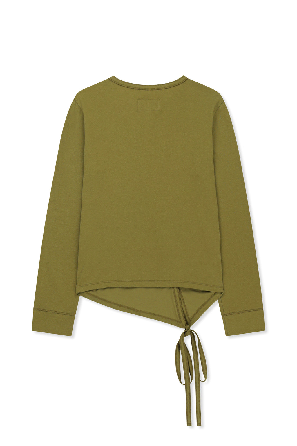 Matin Kim - Asymmetric Button Closure Top (Olive) product image 2 | TRAB K-Fashion Australia