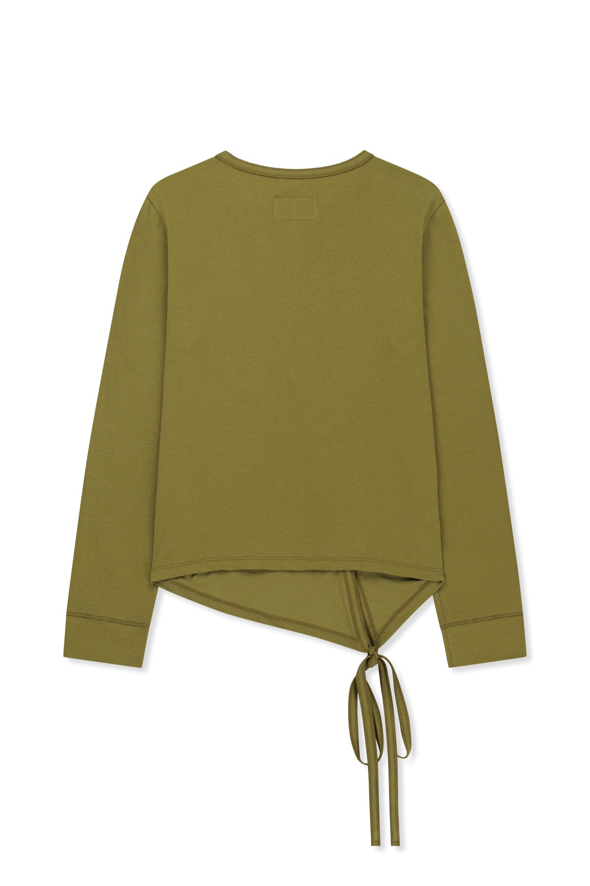 Matin Kim - Asymmetric Button Closure Top (Olive) product image 2 | TRAB K-Fashion Australia
