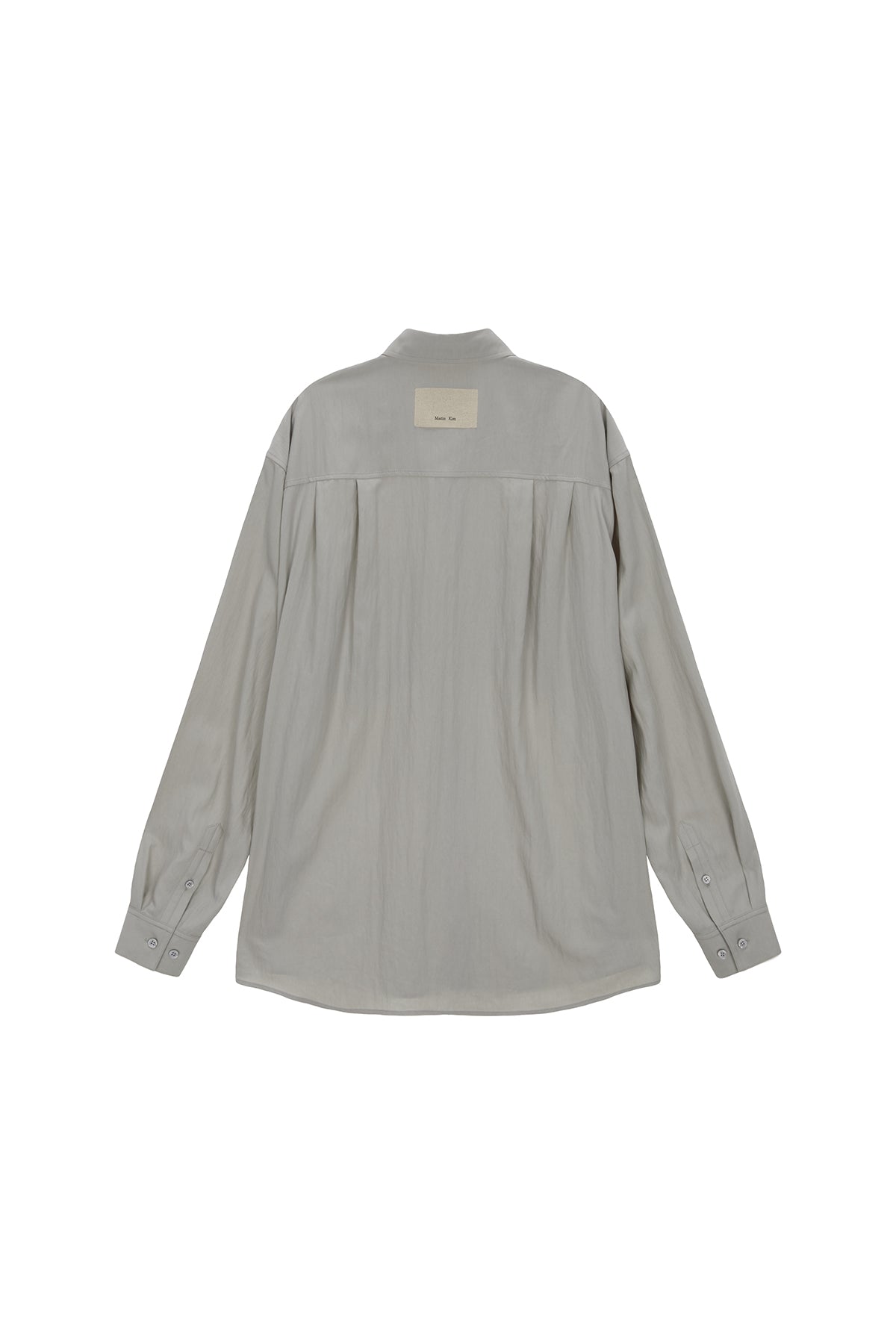 Matin Kim - Stitch Point Shirt (Light Grey) product image 2 | TRAB K-Fashion Australia
