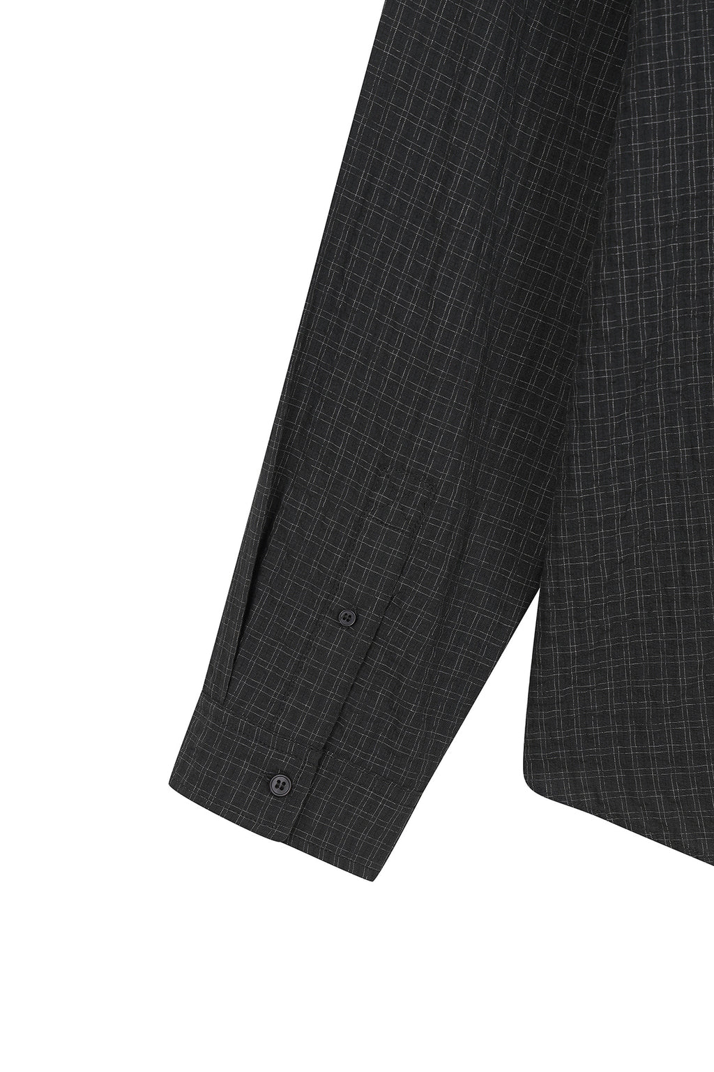 Matin Kim - Front Graphic Check Shirt (Charcoal) product image 4 | TRAB K-Fashion Australia