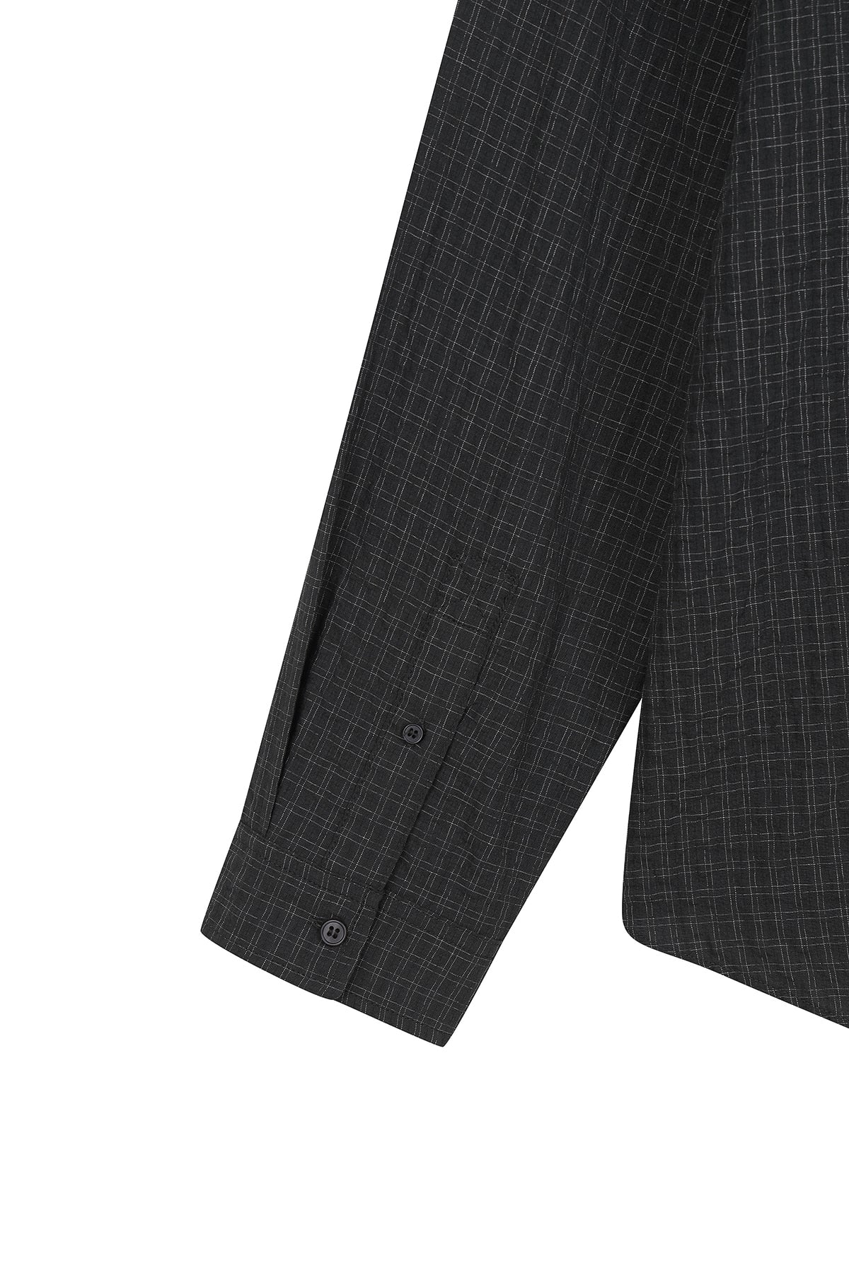 Matin Kim - Front Graphic Check Shirt (Charcoal) product image 4 | TRAB K-Fashion Australia