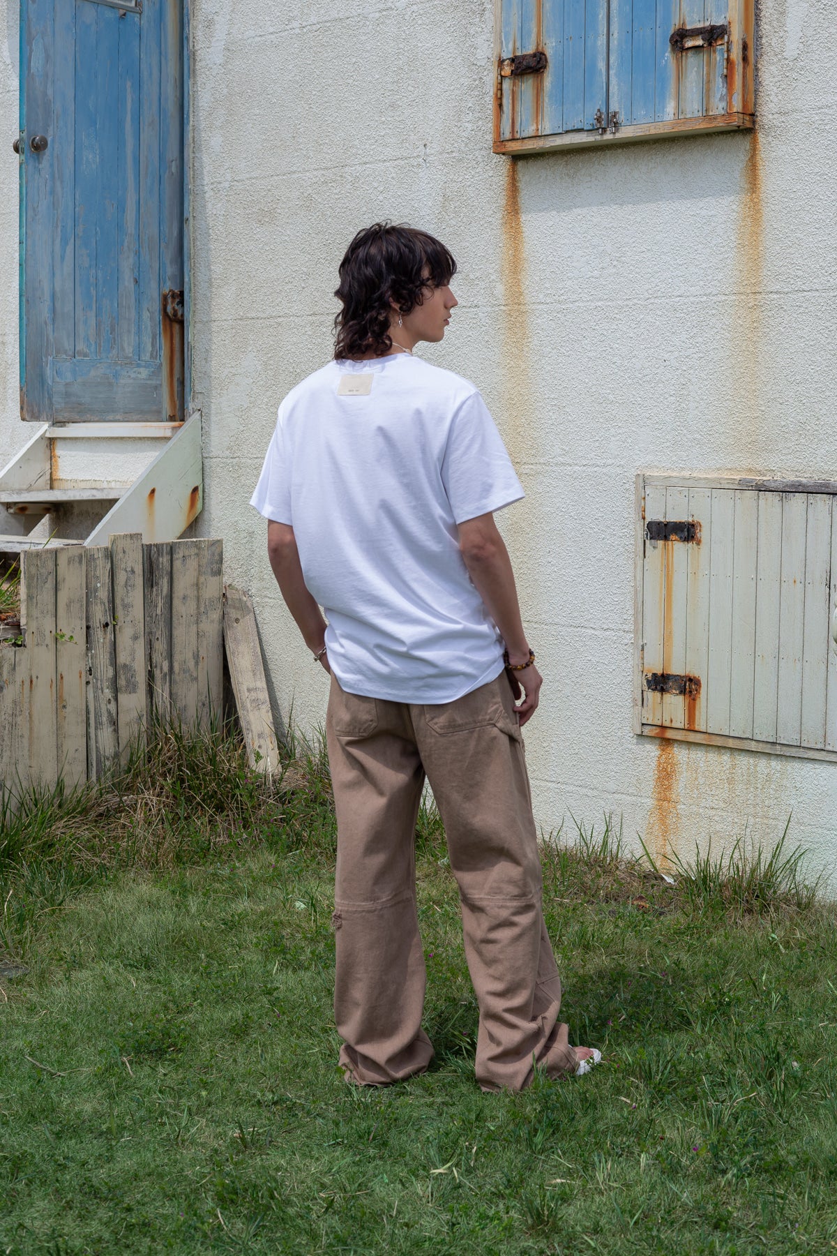 Matin Kim - Sweat Printing Logo Top (White) product image 8 | TRAB K-Fashion Australia