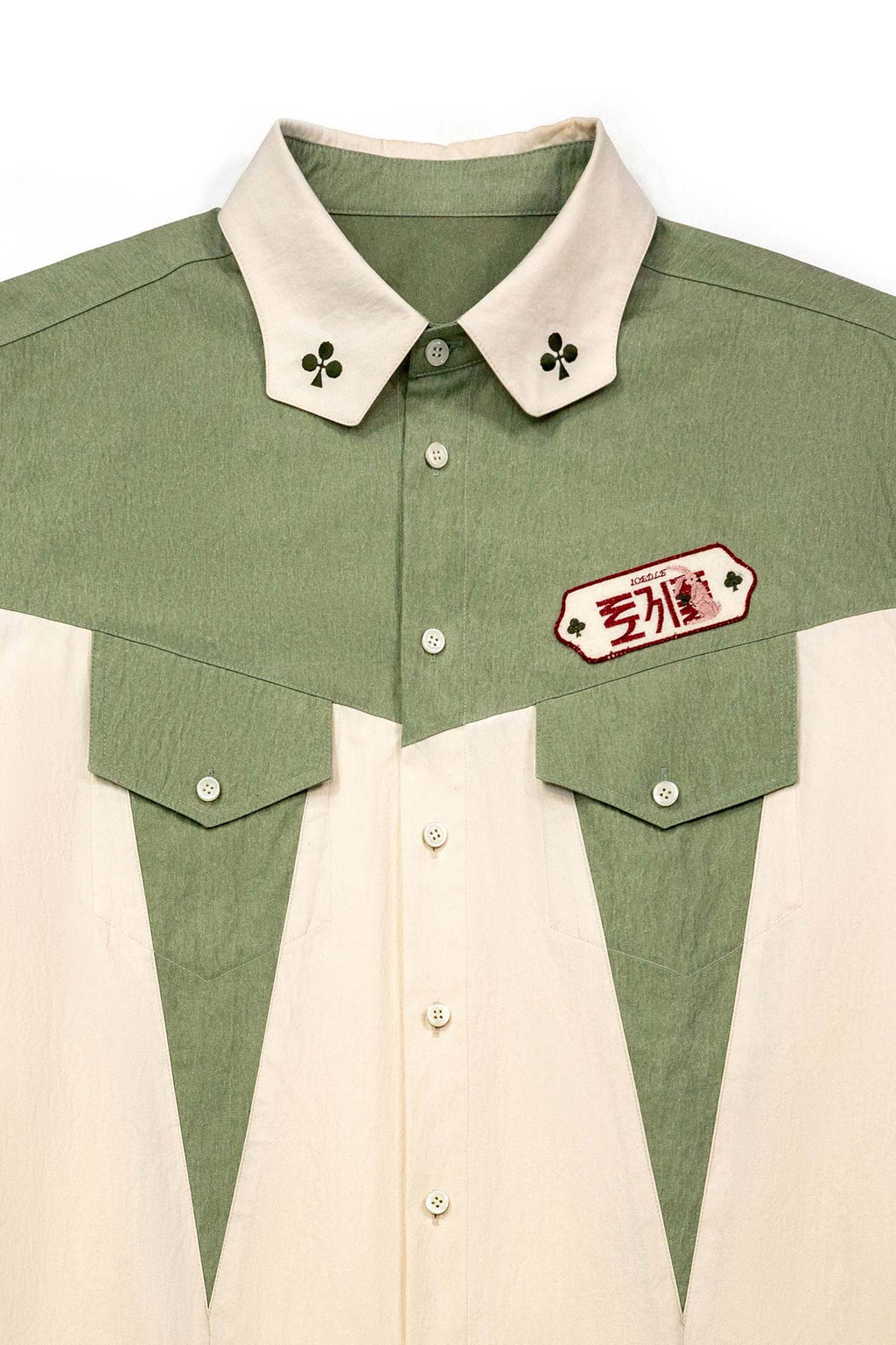 Ioedle - Clover Patch Bowling Shirt (Green) product image 5 | TRAB K-Fashion Australia