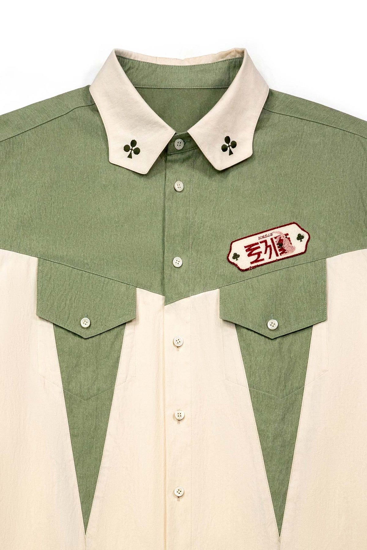 Ioedle - Clover Patch Bowling Shirt (Green) product image 5 | TRAB K-Fashion Australia