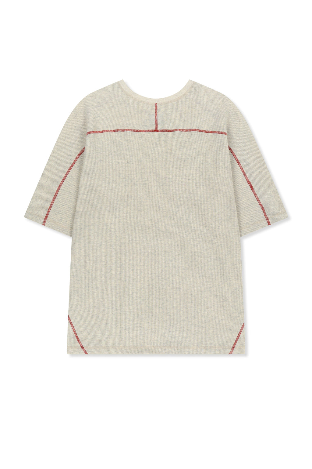 Matin Kim - Matin Kim Logo Waffle Top (Light Beige) product image 2 | TRAB K-Fashion Australia