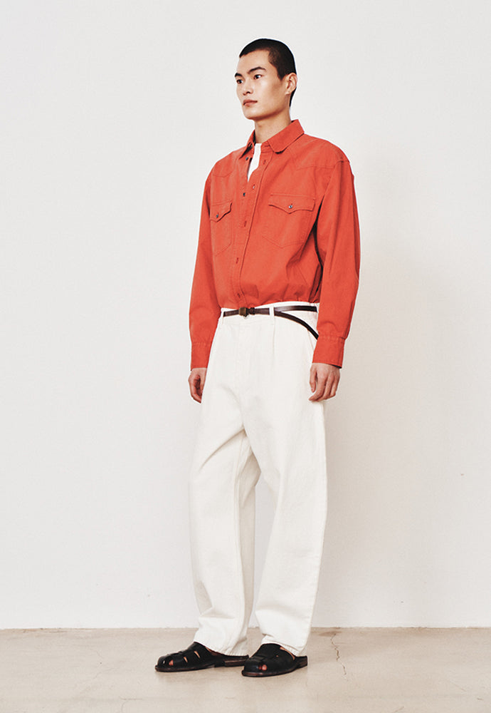 Art if acts - Garment Dyed Western Shirt (Vintage Red) product image 2 | TRAB K-Fashion Australia
