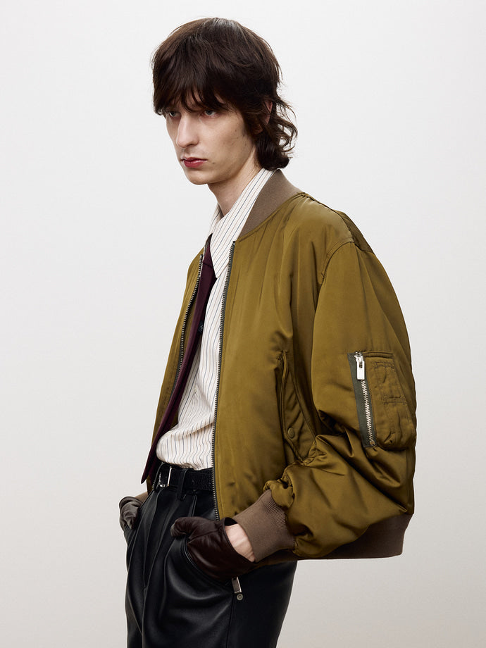 Tonywack - Nylon Bomber Jacket (Olive Gold) product image 5 | TRAB K-Fashion Australia