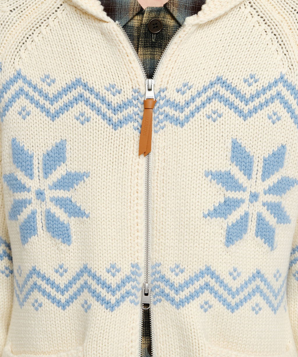 Marithe & Francois Girbaud - Nordic Cowichan Cardigan (Ivory) product image 4 | TRAB K-Fashion Australia