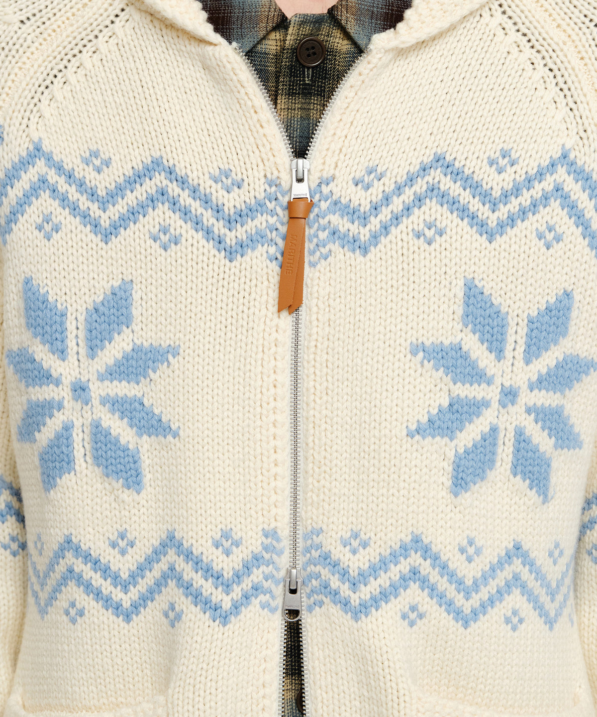 Marithe & Francois Girbaud - Nordic Cowichan Cardigan (Ivory) product image 4 | TRAB K-Fashion Australia