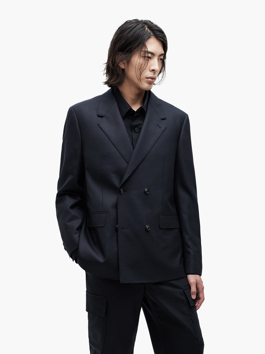 Jiyong Kim - Super Fine Wool Tailored Jacket (Black) product image 2 | TRAB K-Fashion Australia