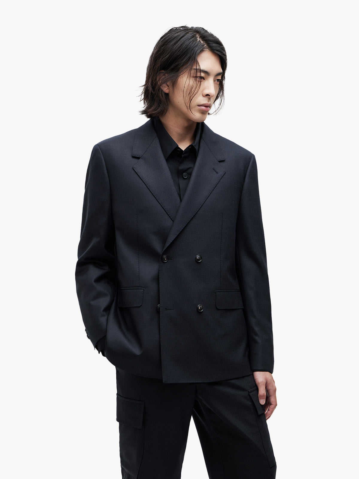 Jiyong Kim - Super Fine Wool Tailored Jacket (Black) product image 2 | TRAB K-Fashion Australia
