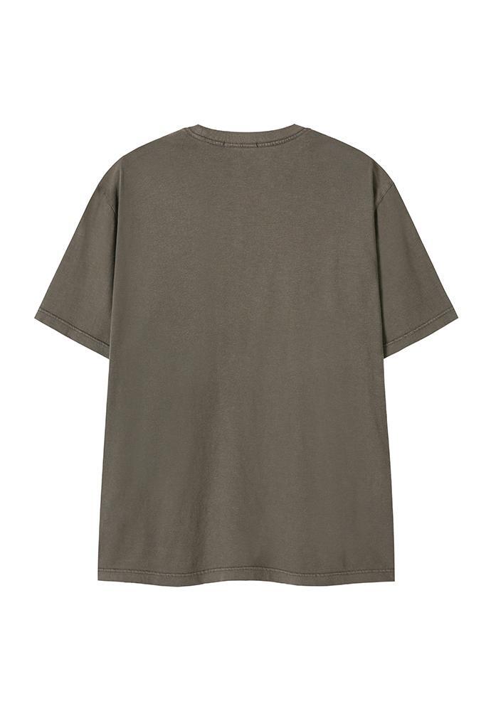 Art if acts - Garment Dyed Slub Pocket T-Shirt (Khaki Grey) product image 8 | TRAB K-Fashion Australia