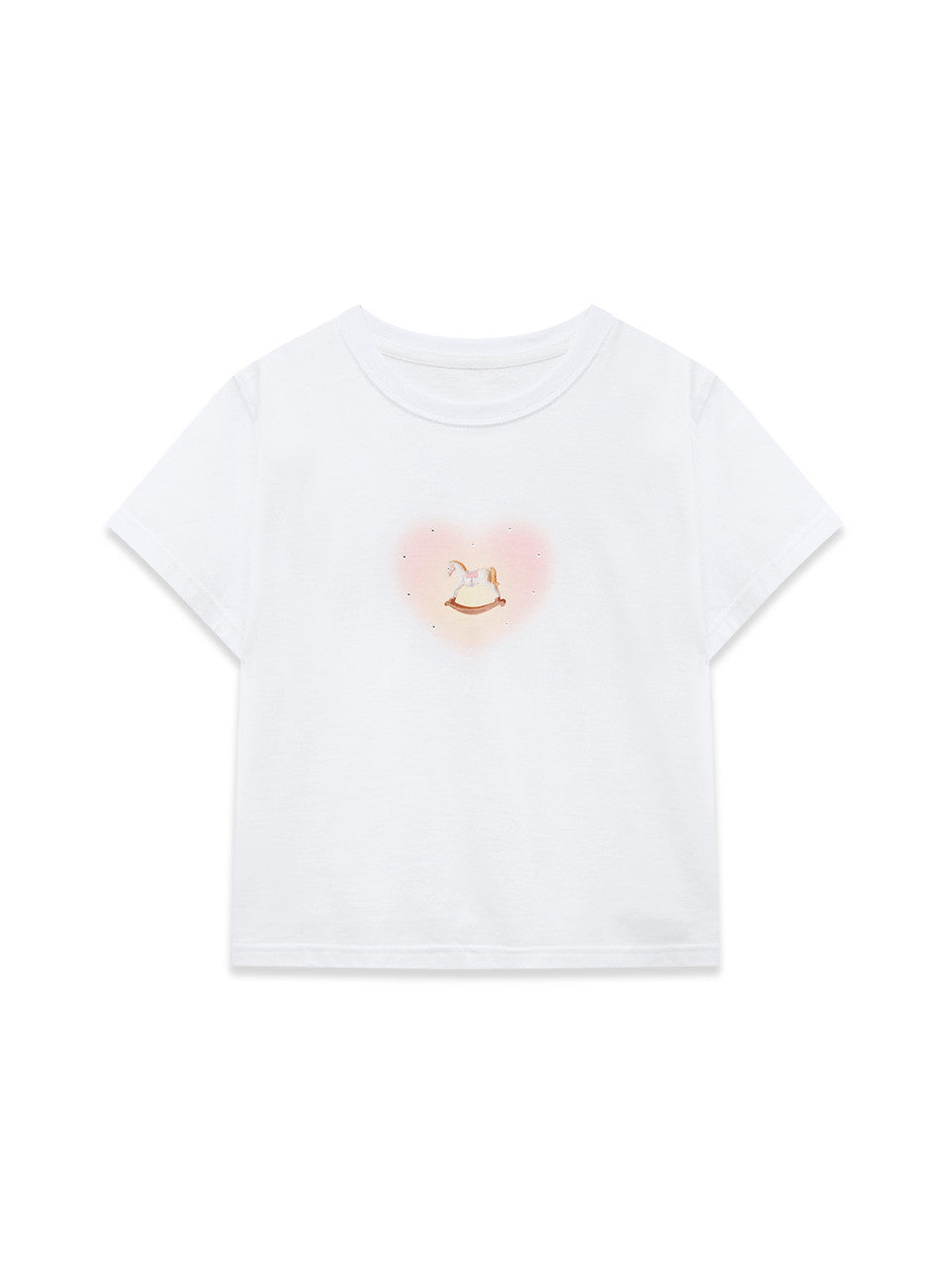 Margarin Fingers - Pony Hotfix T-Shirt (White) product image 2 | TRAB K-Fashion Australia