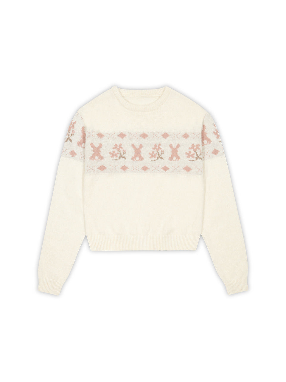 Margarin Fingers - Rabbit Wool Sweater (Ivory) product image 2 | TRAB K-Fashion Australia