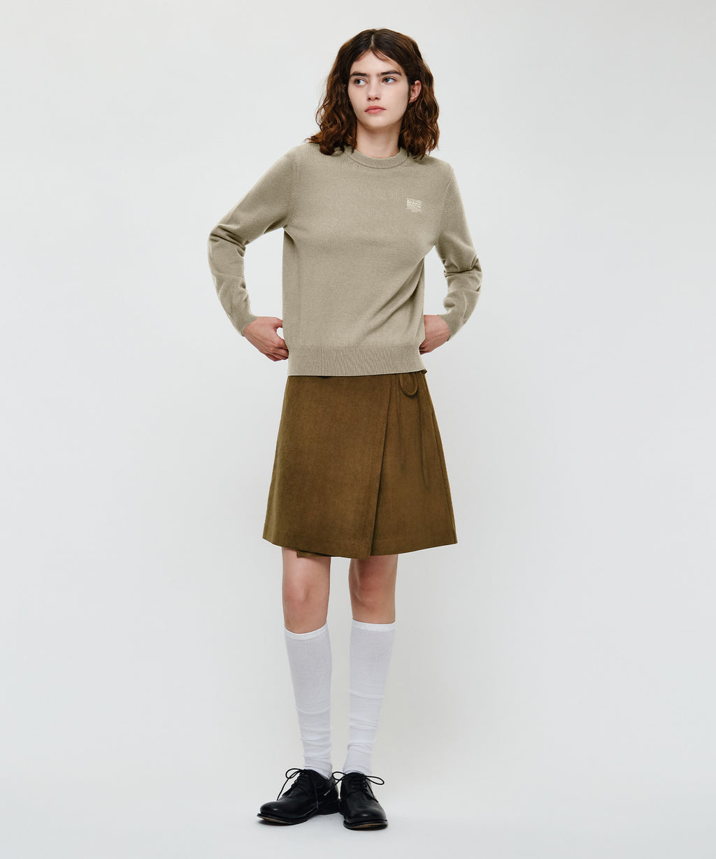 Marithe & Francois Girbaud - Small Classic Logo Knit Pullover (Beige) product image 4 | TRAB K-Fashion Australia