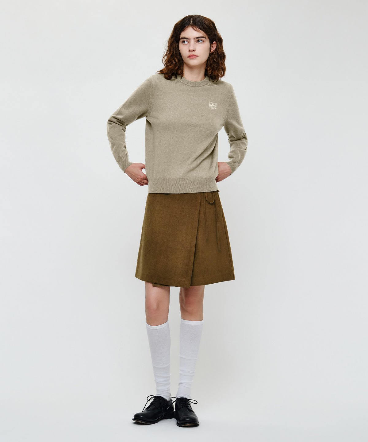 Marithe & Francois Girbaud - Small Classic Logo Knit Pullover (Beige) product image 4 | TRAB K-Fashion Australia