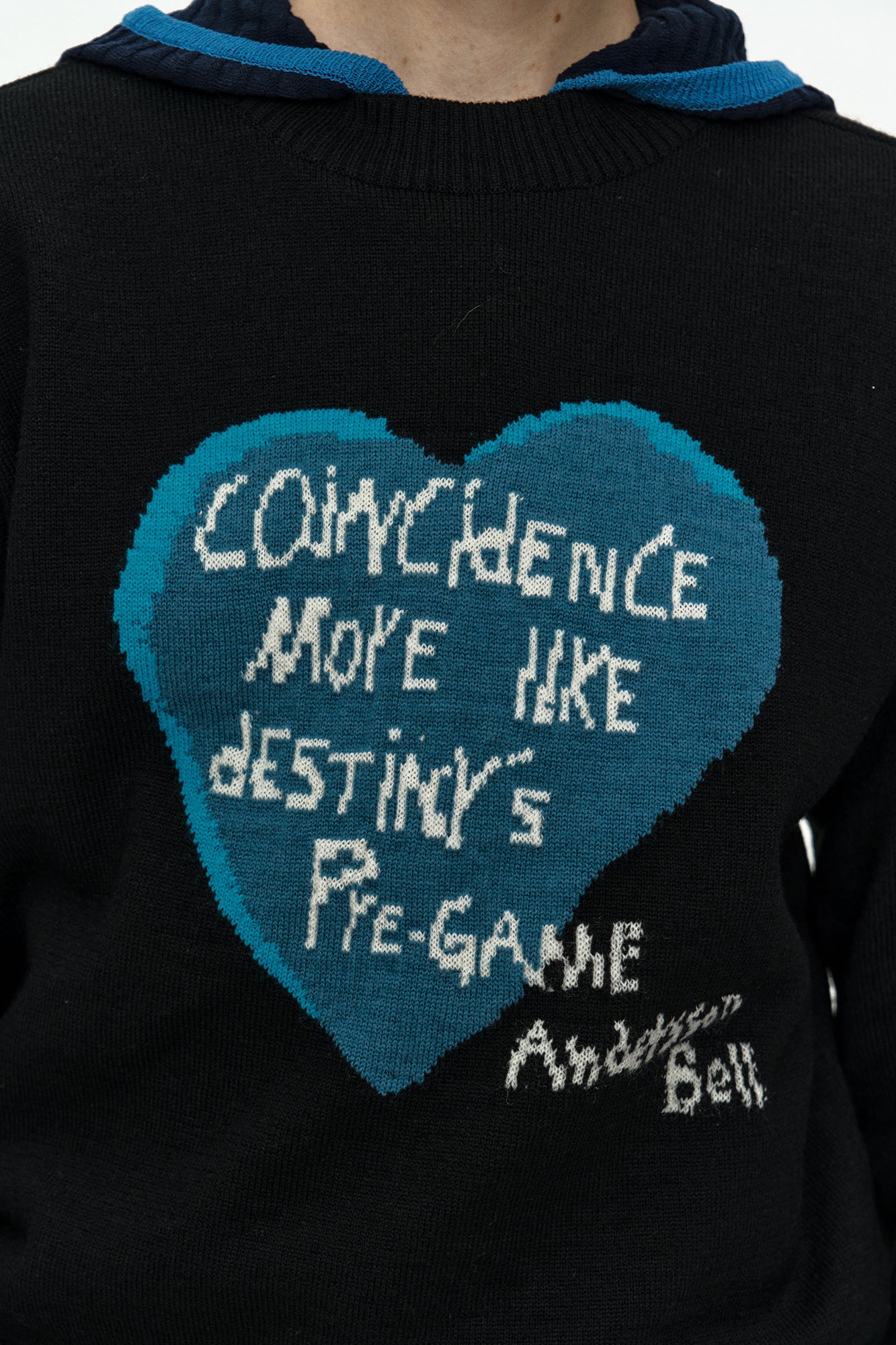 Andersson Bell - Girl's Heart Message Crew-Neck Sweater (Black) product image 5 | TRAB K-Fashion Australia