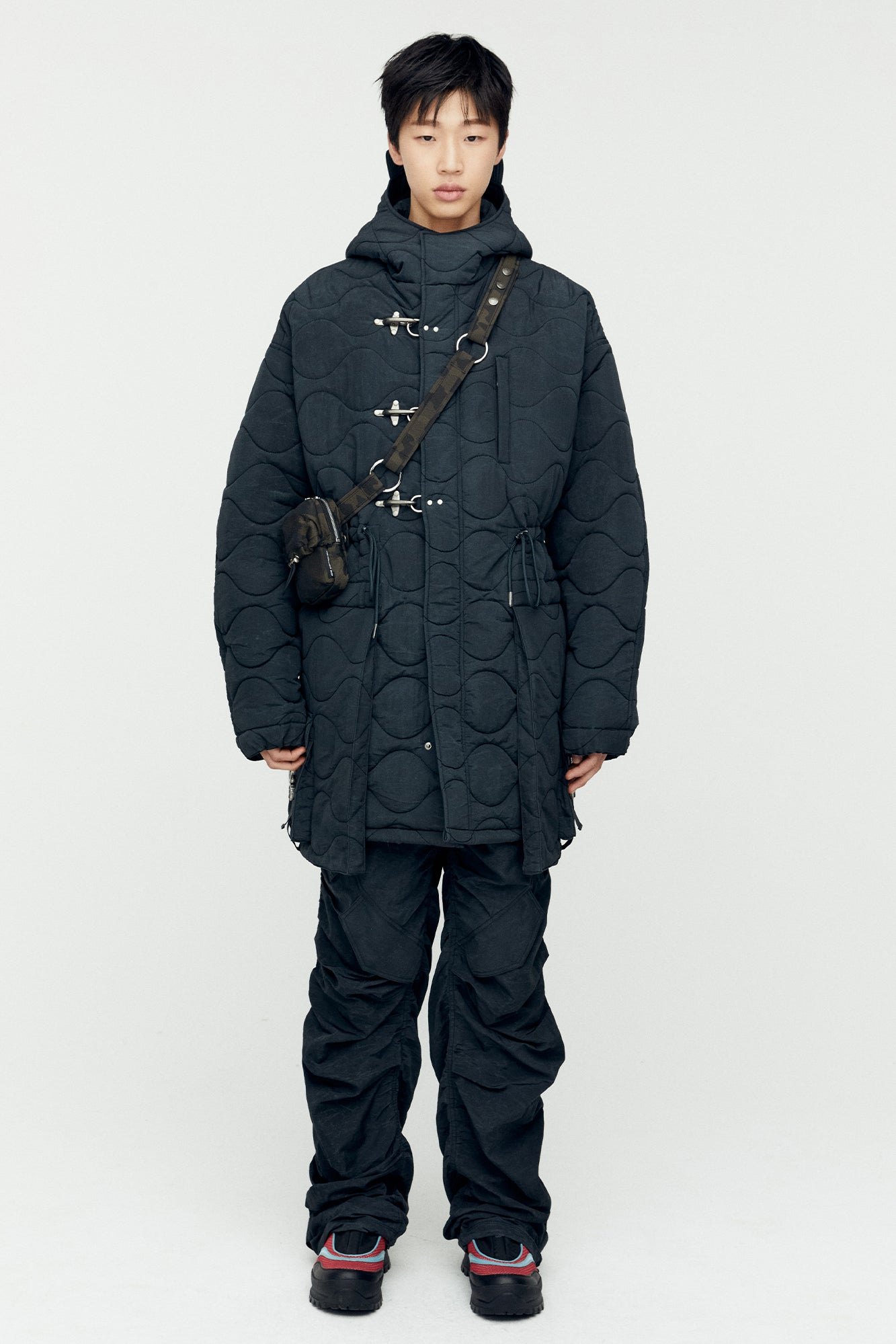 Andersson Bell - Lace-Up Fishtail Parka (Khaki) product image 6 | TRAB K-Fashion Australia