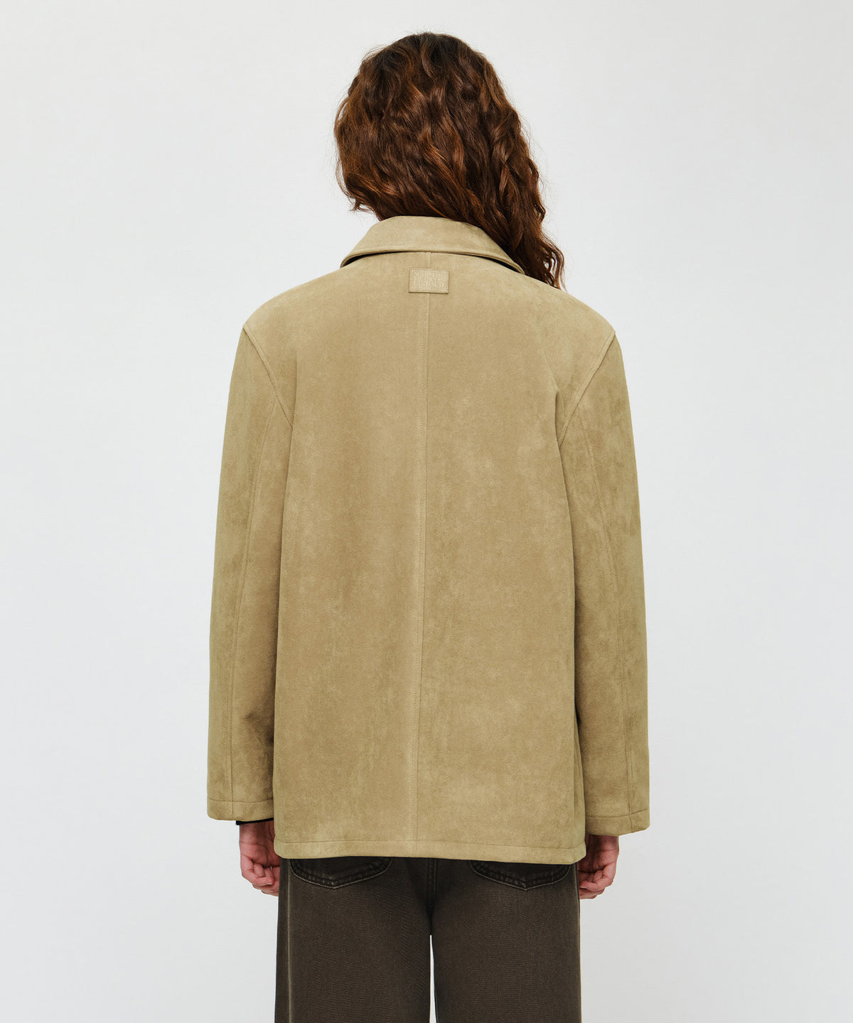 Marithe & Francois Girbaud - Faux Suede Half Jacket (Beige) product image 3 | TRAB K-Fashion Australia