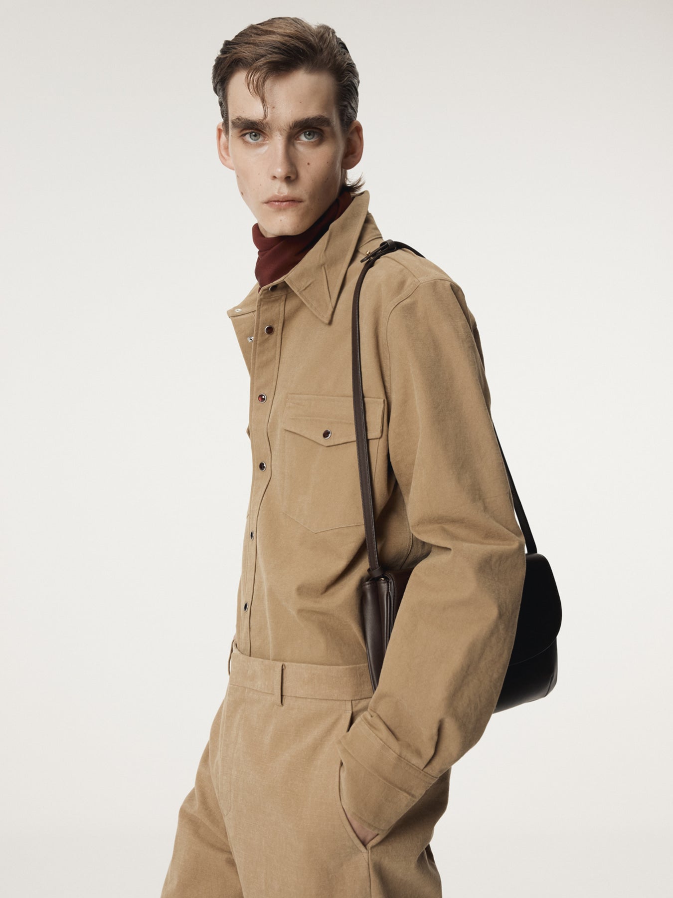 Recto - Crease Detail Western Shirt (Desert) product image 9 | TRAB K-Fashion Australia