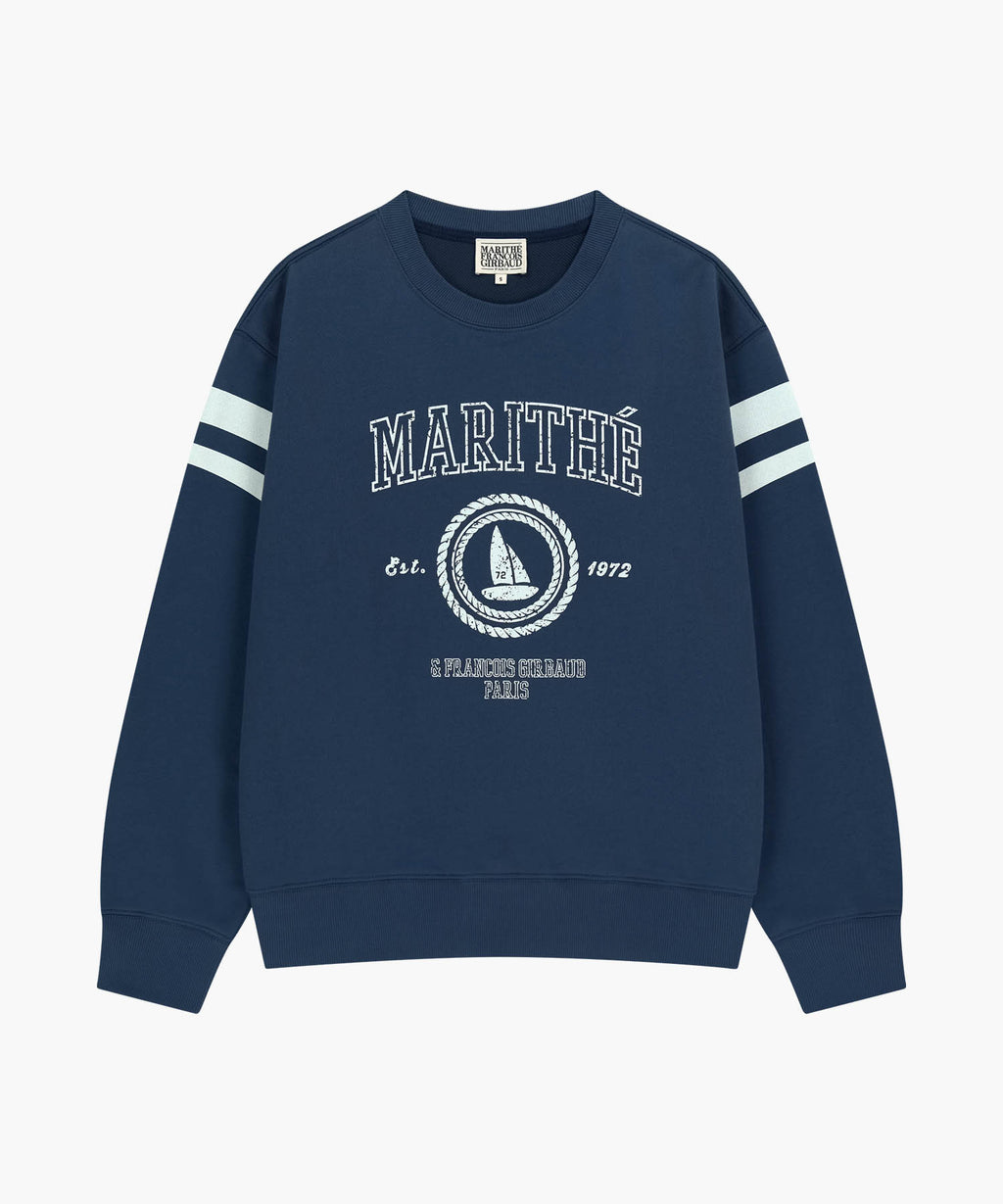 Marithe & Francois Girbaud - Marine Graphic Sweatshirt (Dark Blue) product image 6 | TRAB K-Fashion Australia
