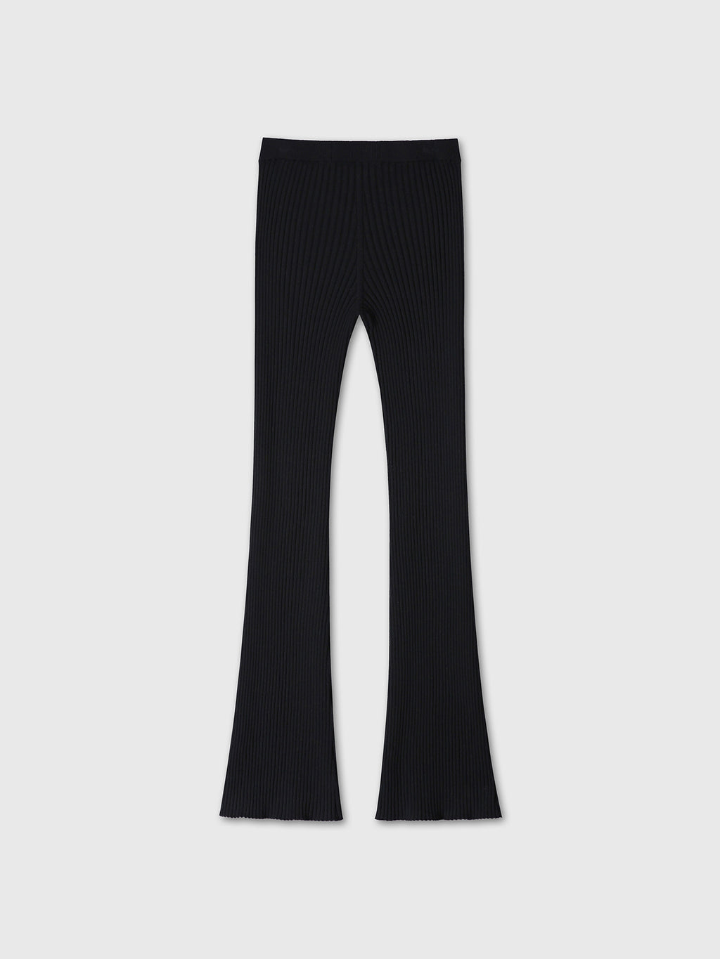 Tonywack - Superfine Merino Wool Rib Flared Pants (Black) product image 10 | TRAB K-Fashion Australia