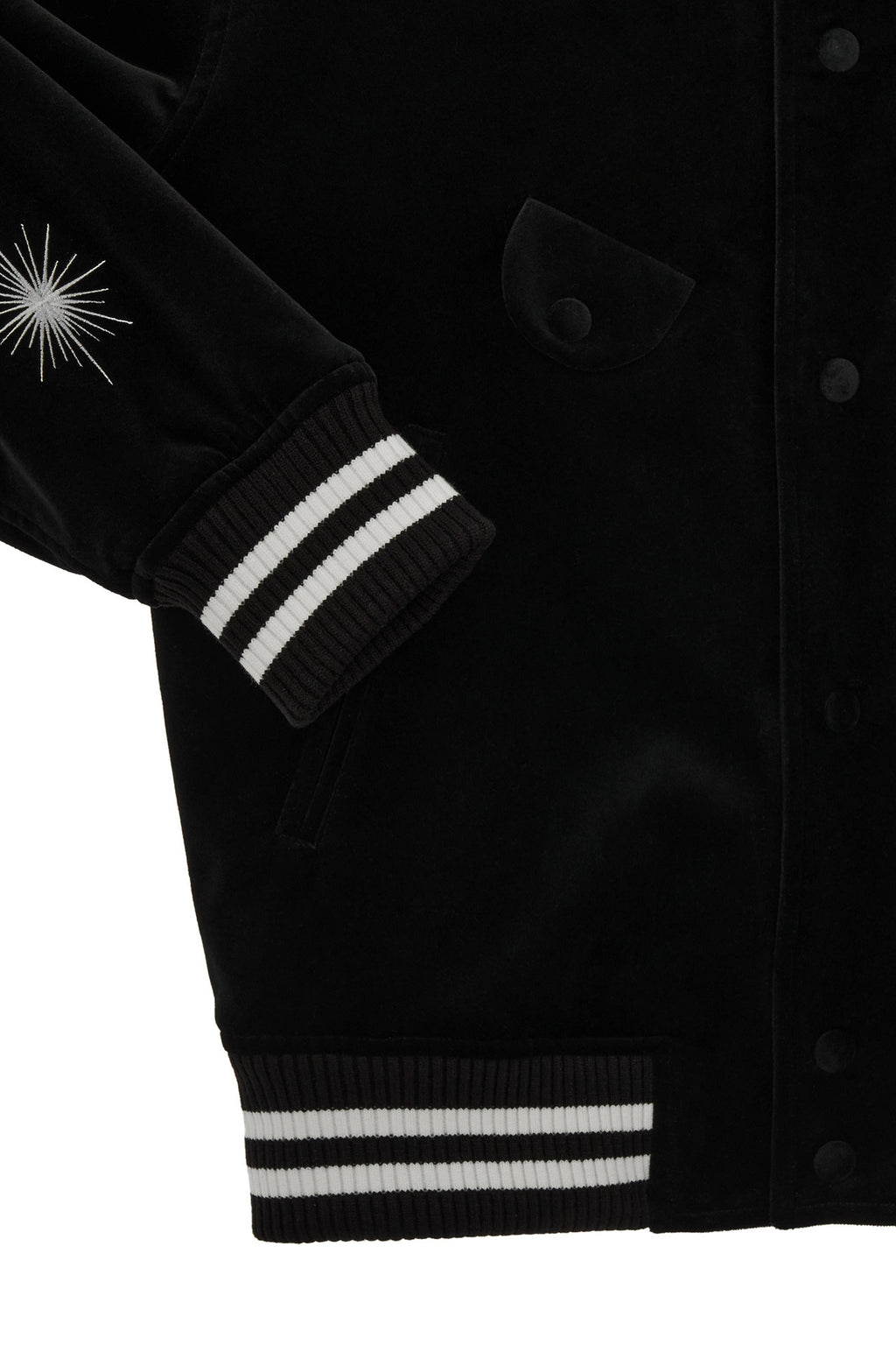 Stu - Embroidery Velvet Varsity (Black) product image 19 | TRAB K-Fashion Australia