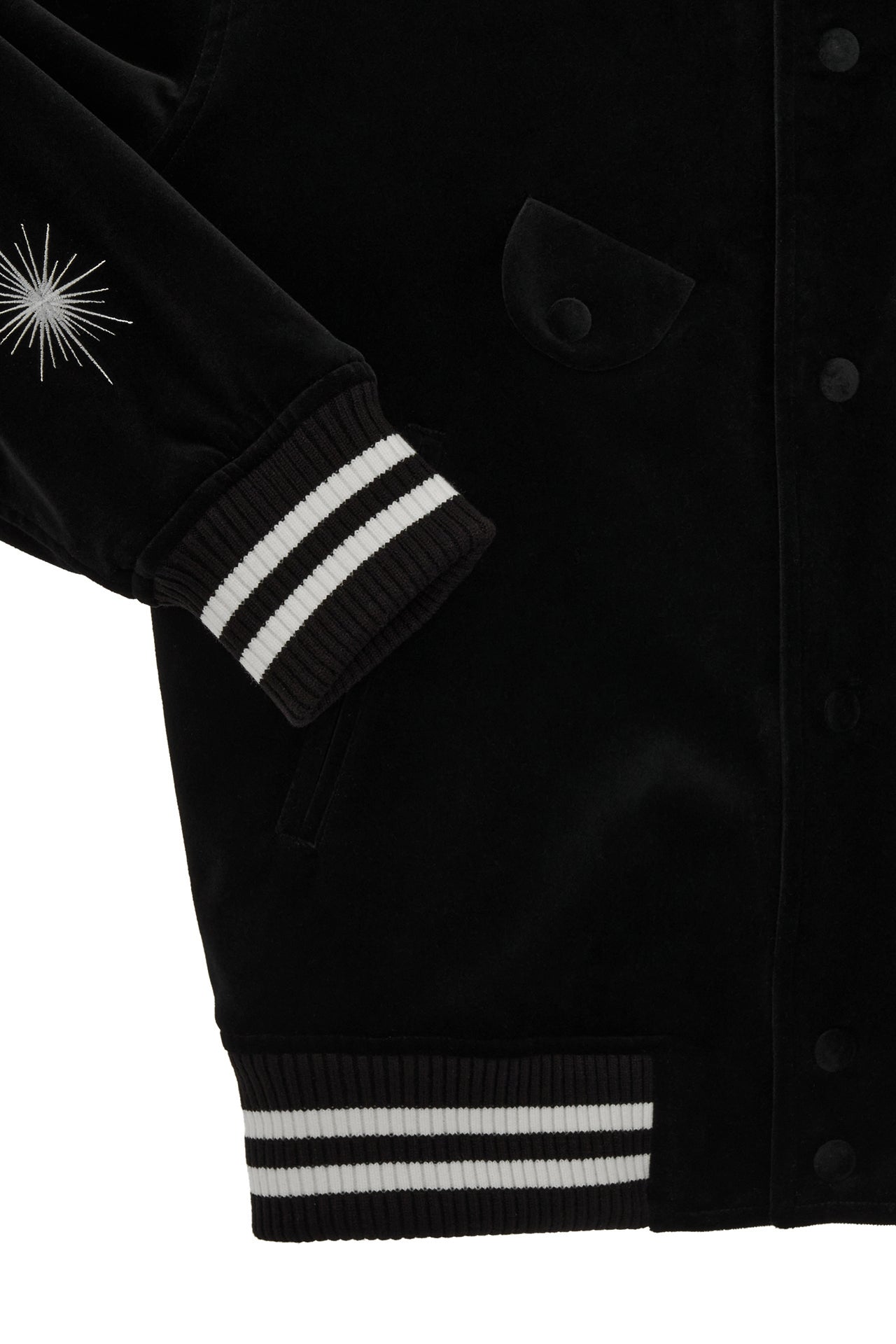 Stu - Embroidery Velvet Varsity (Black) product image 19 | TRAB K-Fashion Australia