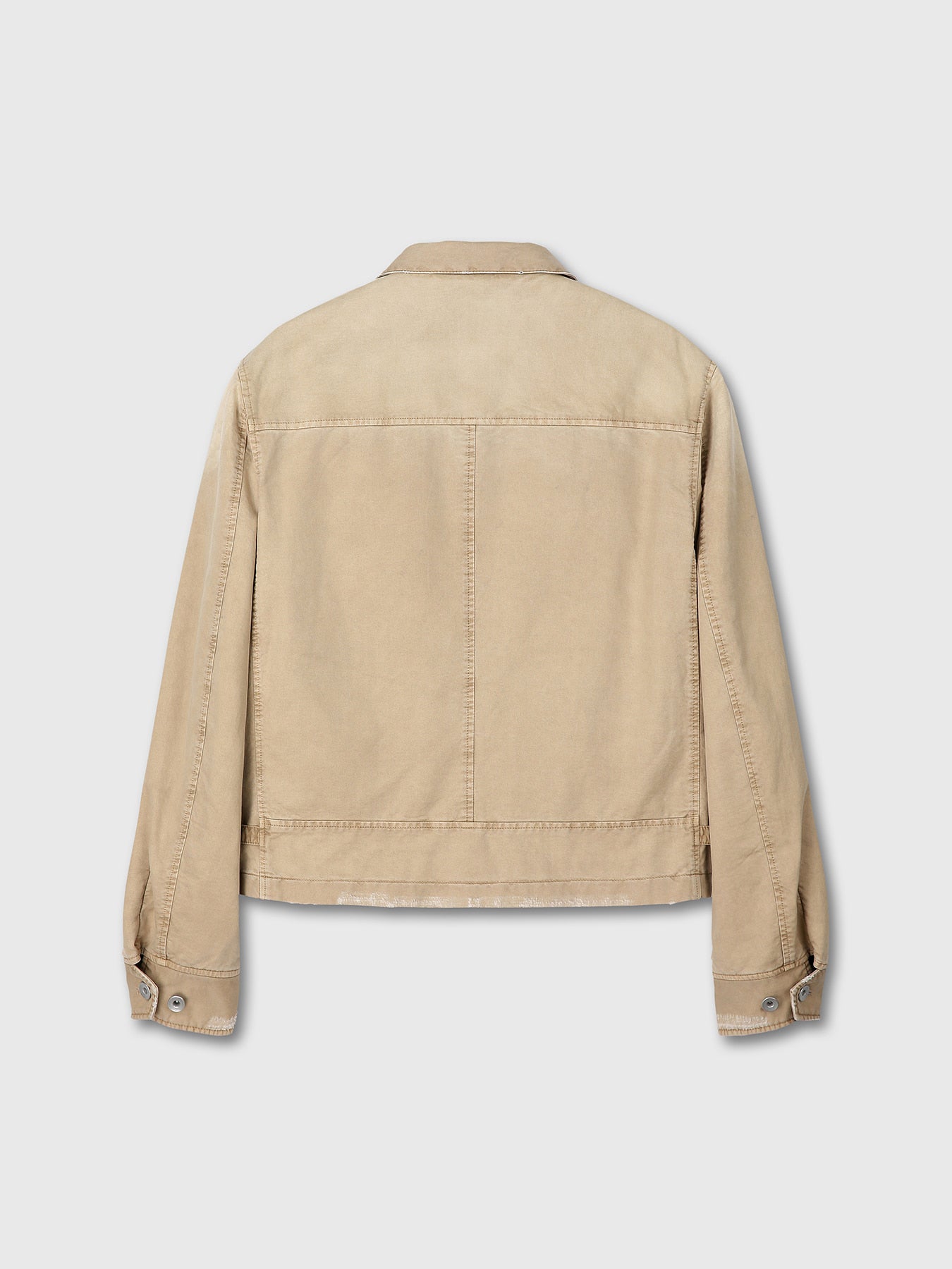Tonywack - Garment-Dyed Cotton Distressed Mechanic Jacket (Faded Beige) product image 8 | TRAB K-Fashion Australia