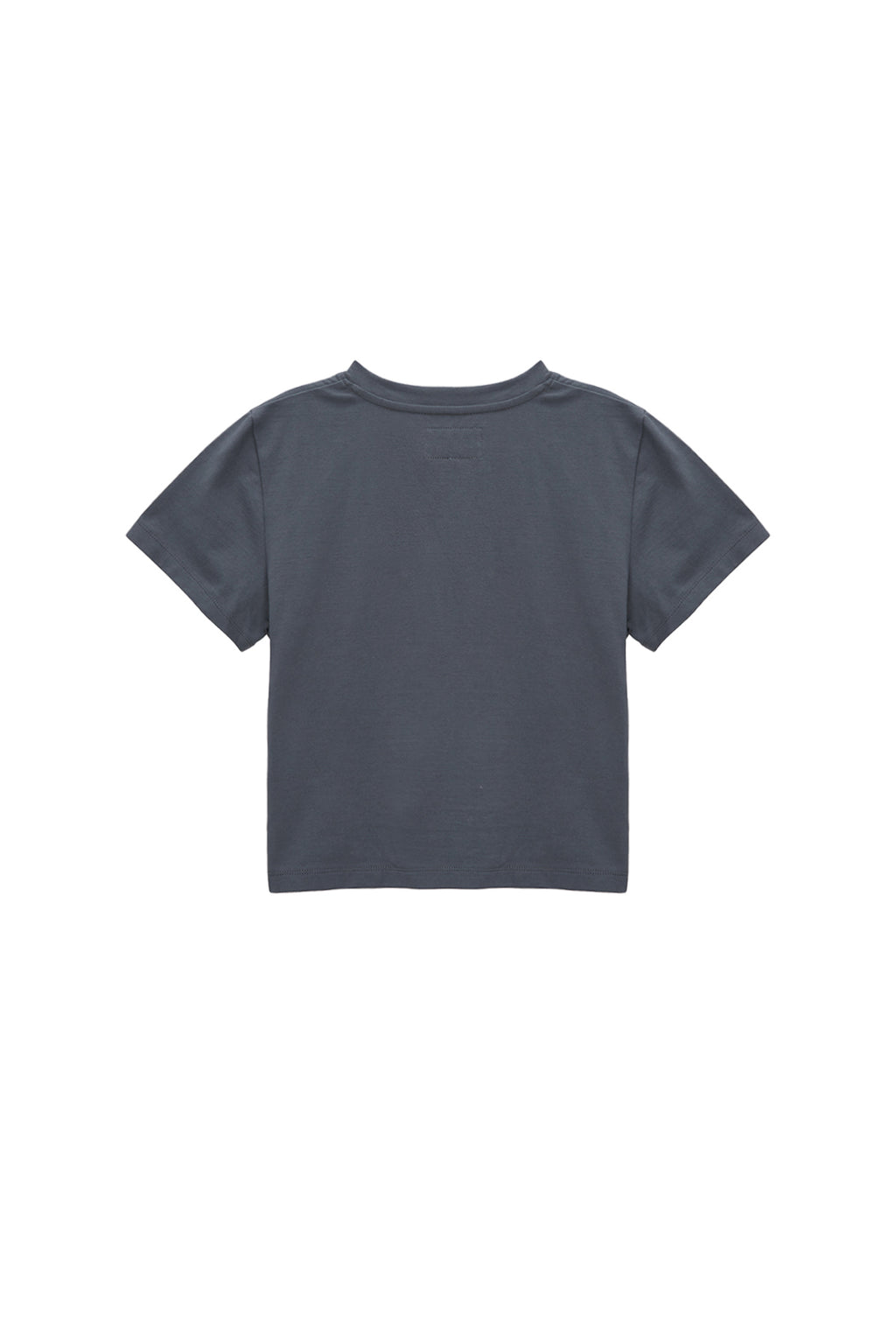 Matin Kim - Blurred Logo Crop Top (Charcoal) product image 2 | TRAB K-Fashion Australia