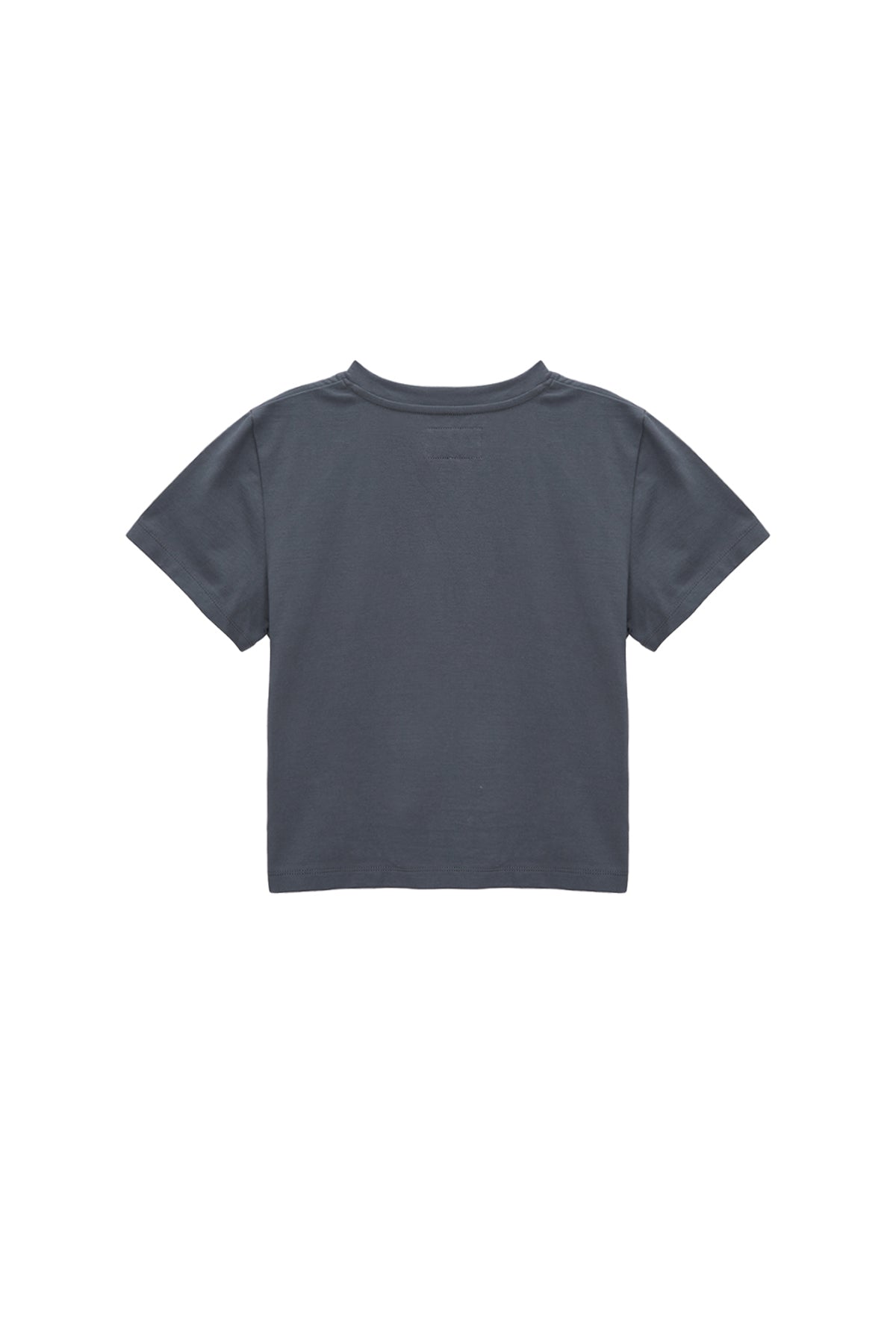 Matin Kim - Blurred Logo Crop Top (Charcoal) product image 2 | TRAB K-Fashion Australia