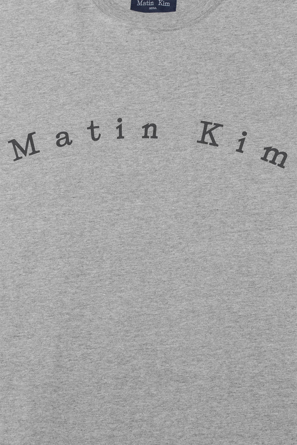 Matin Kim - Minimal Arch Logo Top (Grey) product image 4 | TRAB K-Fashion Australia