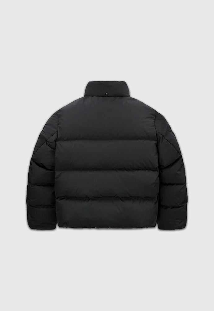 Tonywack - Technical Shell Short Puffer Down Jacket (Detachable Hood) (Black) product image 14 | TRAB K-Fashion Australia