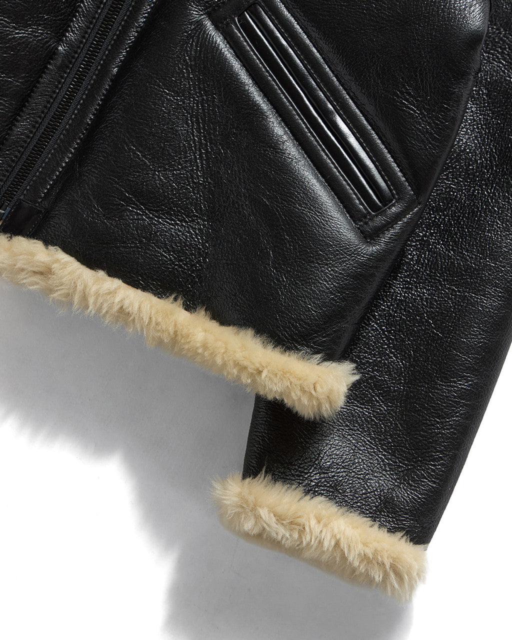 Eastlogue - Aviator Shearling Mouton Short Jacket (Black) product image 5 | TRAB K-Fashion Australia