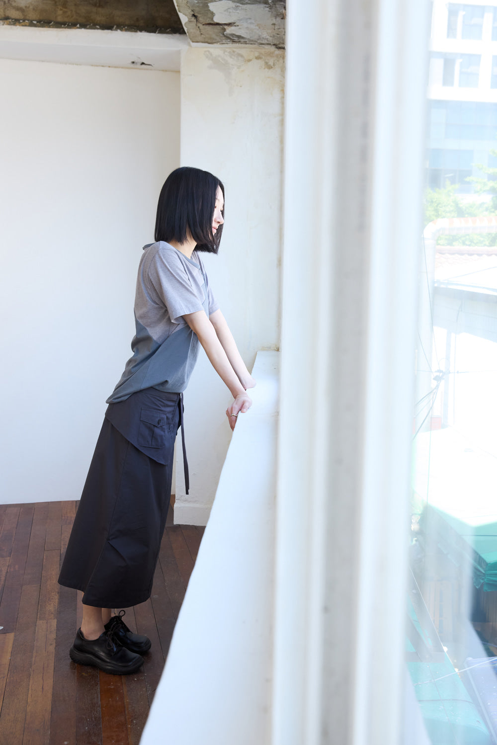 Hatchingroom - Scarf Tee (M.Grey) product image 13 | TRAB K-Fashion Australia