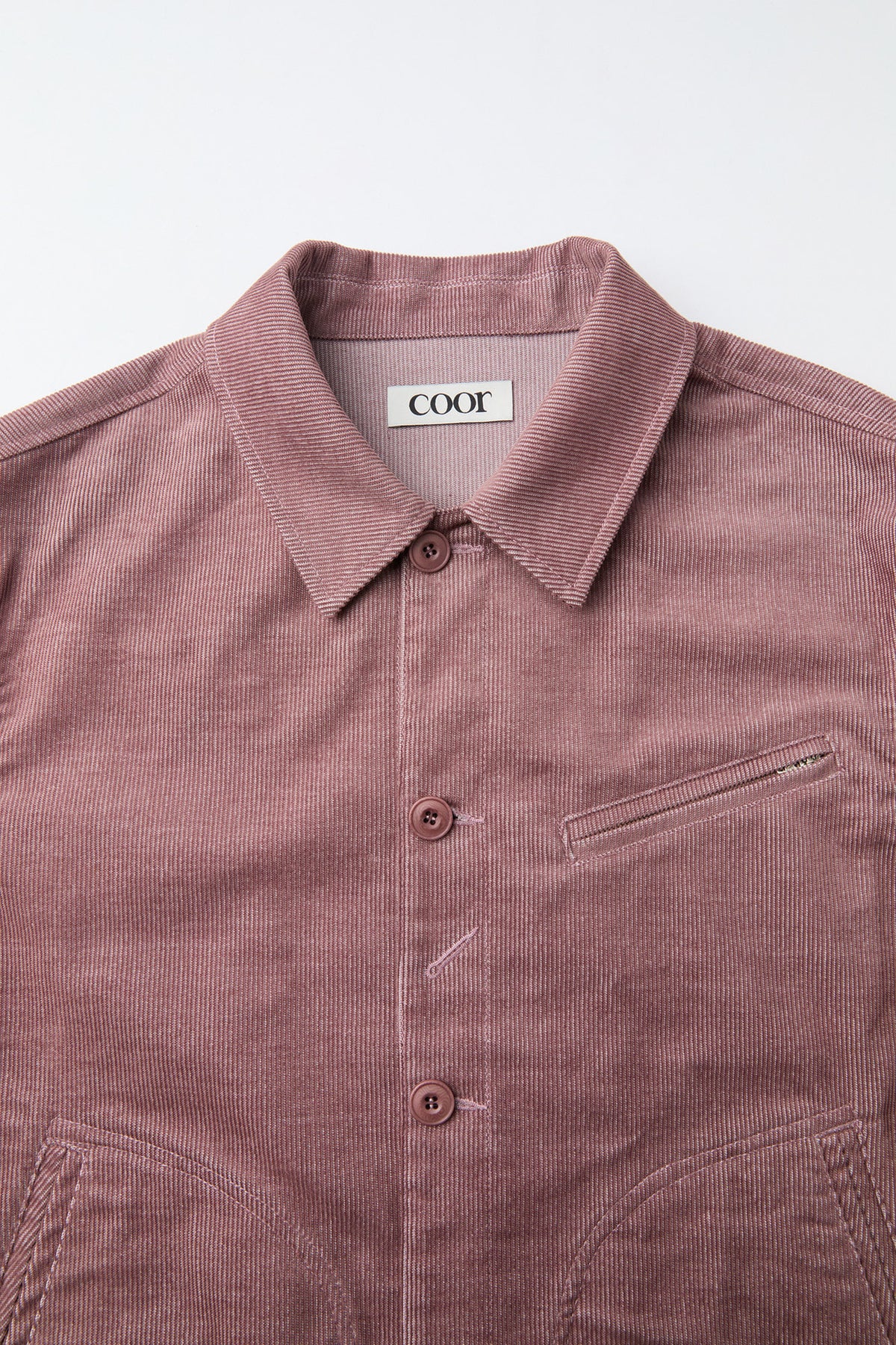 Coor - Corduroy Multi Pocket Shirt Jacket (Indi Pink) product image 5 | TRAB K-Fashion Australia