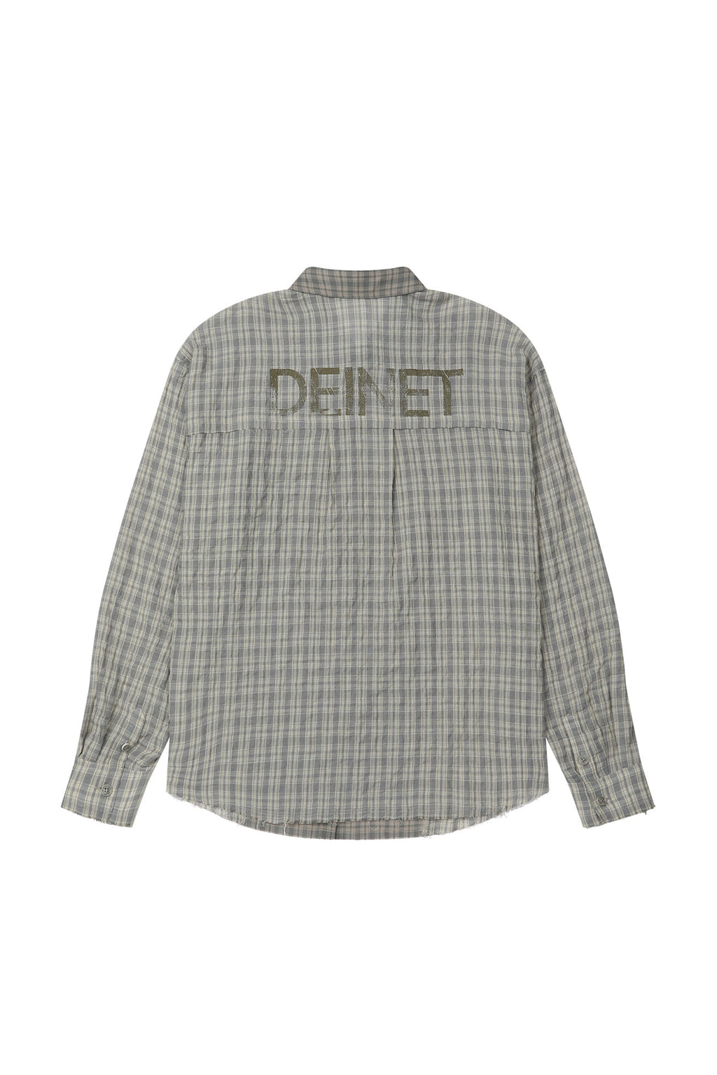 Deinet - Checkered Point Overfit Shirt (Sky Blue) product image 7 | TRAB K-Fashion Australia