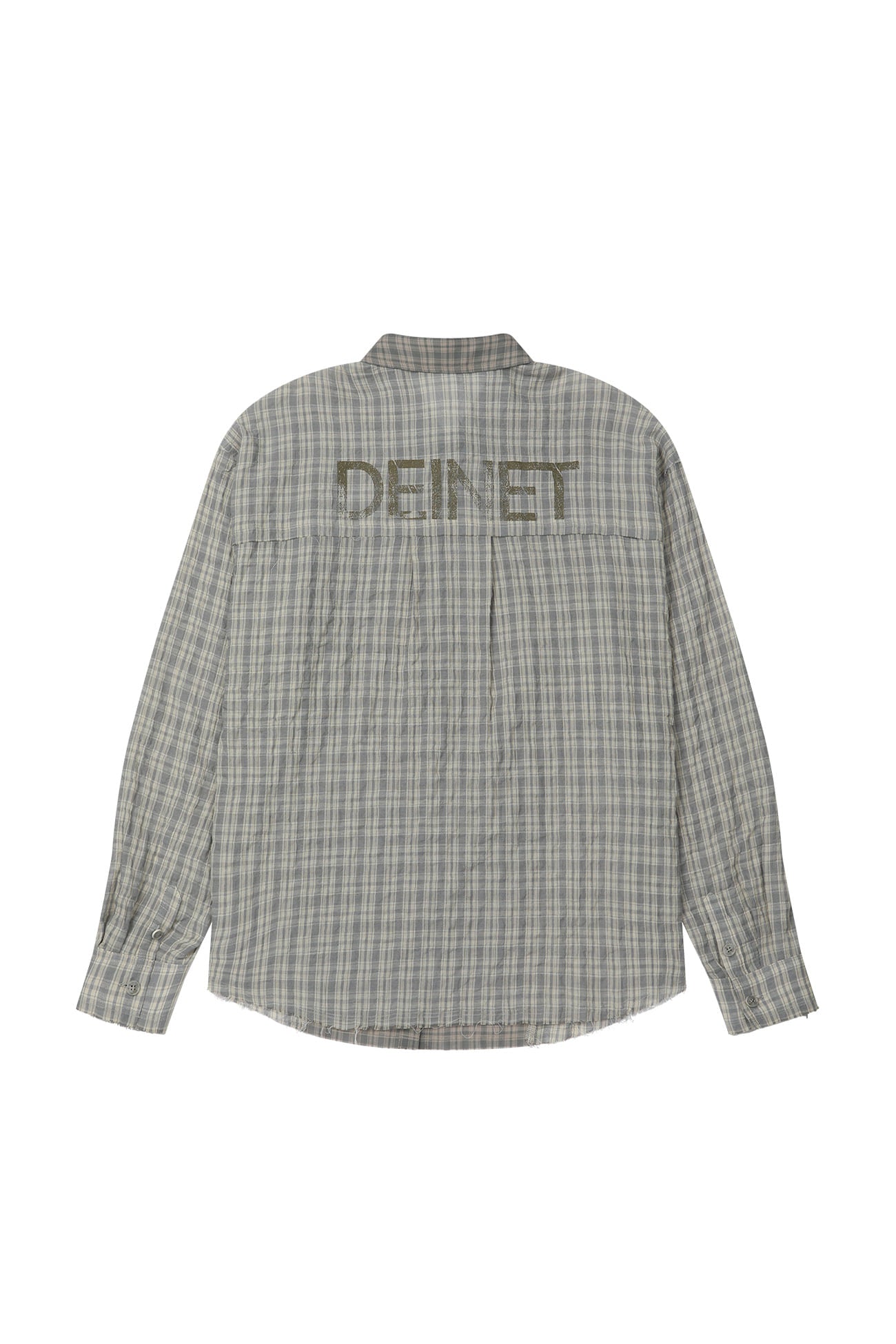 Deinet - Checkered Point Overfit Shirt (Sky Blue) product image 7 | TRAB K-Fashion Australia