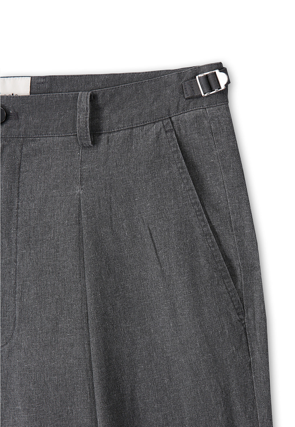 Art if acts - Linen Reverse One Tuck Pants (Charcoal) product image 10 | TRAB K-Fashion Australia