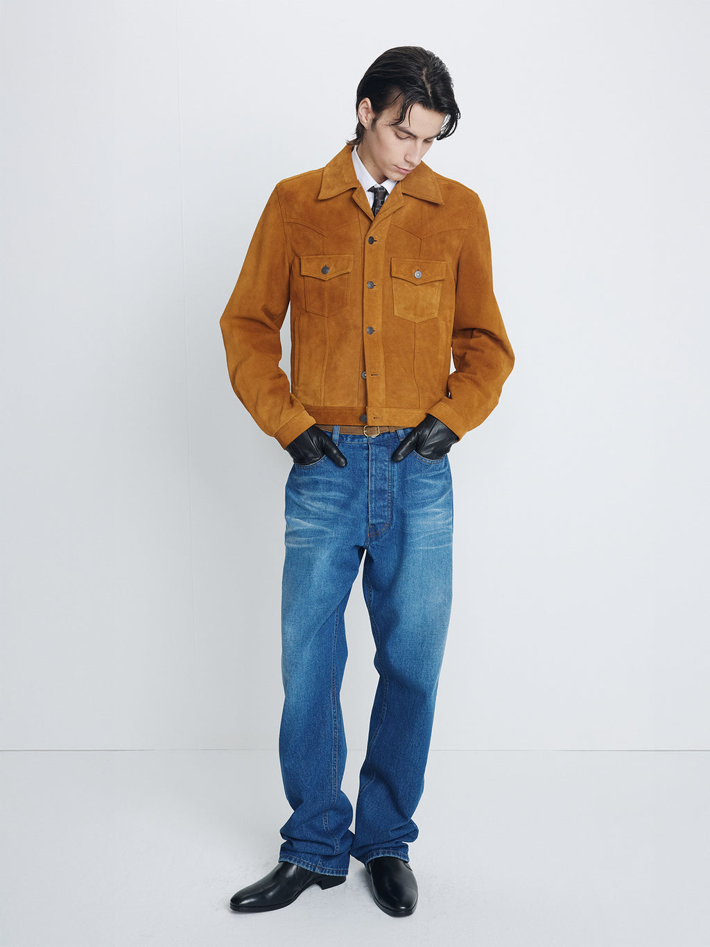 Tonywack - Loose Straight Denim Jeans (Mid Blue) product image 8 | TRAB K-Fashion Australia