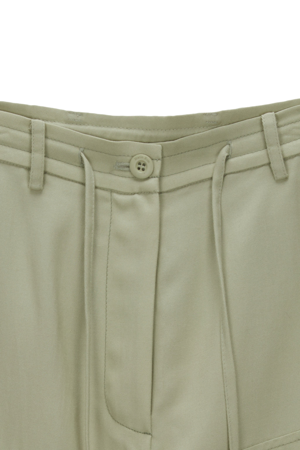 Matin Kim - Rayon String Cargo Pants (Light Khaki) product image 3 | TRAB K-Fashion Australia